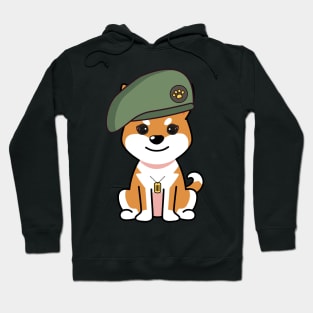 Green Beret orange dog Hoodie